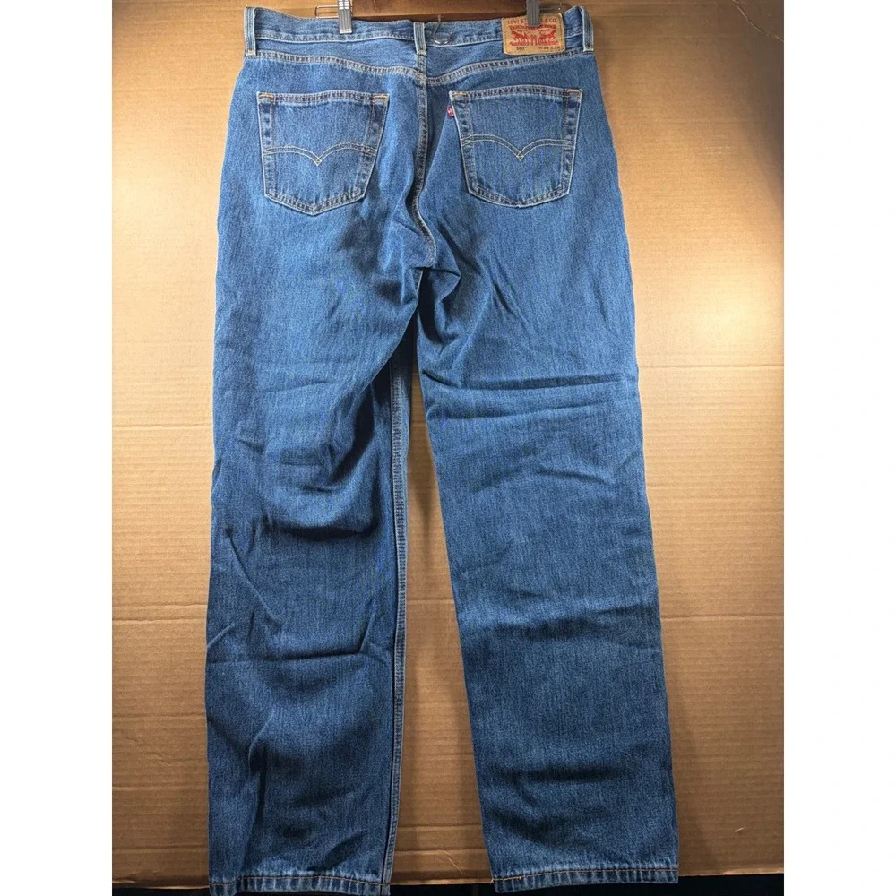 Levi's 550 Relaxed Fit Jeans Mens 36x30 Blue Denim Tapered Made in Mexico